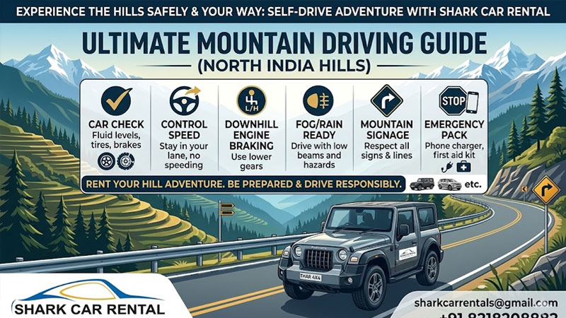 Self Drive Car Safety Tips for Mountain Roads in North India | Complete Travel Guide 2026