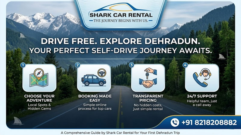 Complete Guide to Self Drive Car Rental in Dehradun for First-Time Travelers | Shark Car Rental